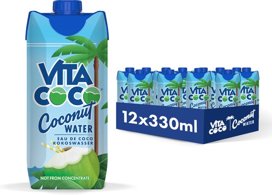 Vita Coco - Frisdrank - Kokosnootwater - Hydraterende Drank - Natural -12 x 33cl - Voordeelverpakking