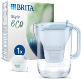 BRITA - Carafe filtrante durable - Style Eco Cool - Blauw - 2,4 l + 1 cartouche filtrante tout-en-un MAXTRA Pro