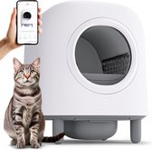 Bol.com Petree Cube Zelfreinigende Kattenbak - Automatische Kattenbak - Bedienen via de App - Inclusief kattenbakmat luchtverfri... aanbieding