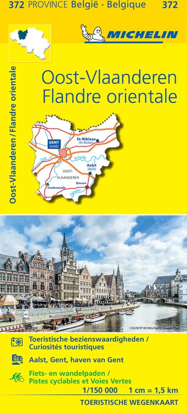 Michelin 372 Oost-Vlaanderen - Flandre orientale - cover