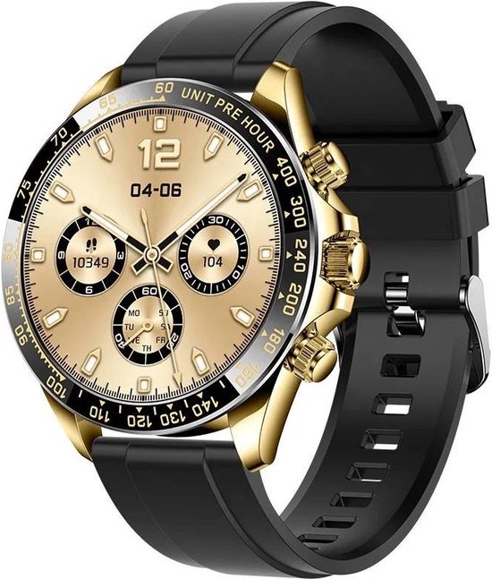 LIGE Smartwatch voor heren, 1,43 inch AMOLED touchscreen, smartwatch