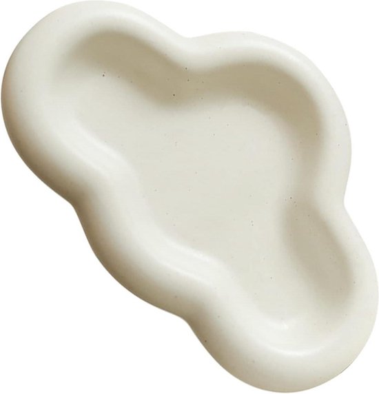 Cloud Shape Trinket Schotel - Leuk Keramisch Sieraden Tray met Ring Houder - Cosmetische Tray voor Crème marble tray