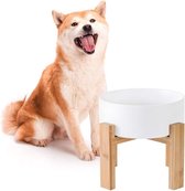 Verhoogde keramische hondenkom standaard - water- en voedselschotel voor grote honden - extra capaciteit 84 inch diameter dog bowl stand