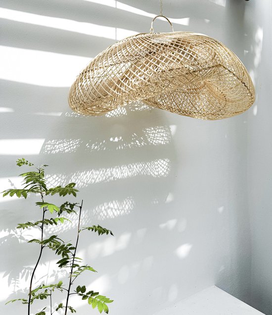 Hanglamp RENNAN L - Lamp - Little Lofts Interior - Bamboe Lamp - Lampenkap - inclusief fitting en snoer