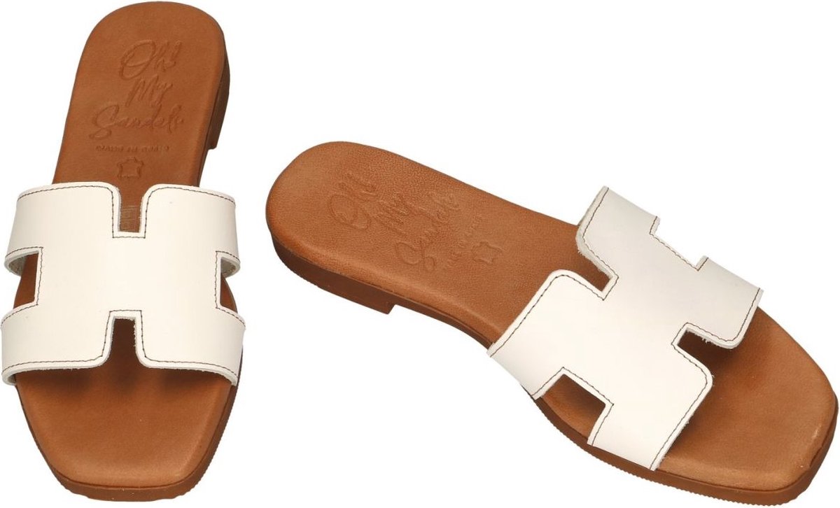Oh! My sandals -Dames wit slippers & muiltjes