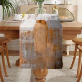 Tafelloper modern oranje loper tafel boho linnen afwasbaar landelijke stijl tafeldecoratie outdoor weerbestendig 40 x 140 cm voor salontafel met 1 aantrekkelijk zoekwoord.