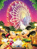 Diamond painting Disney Mickey en Minnie 30x40 vierkante steentjes