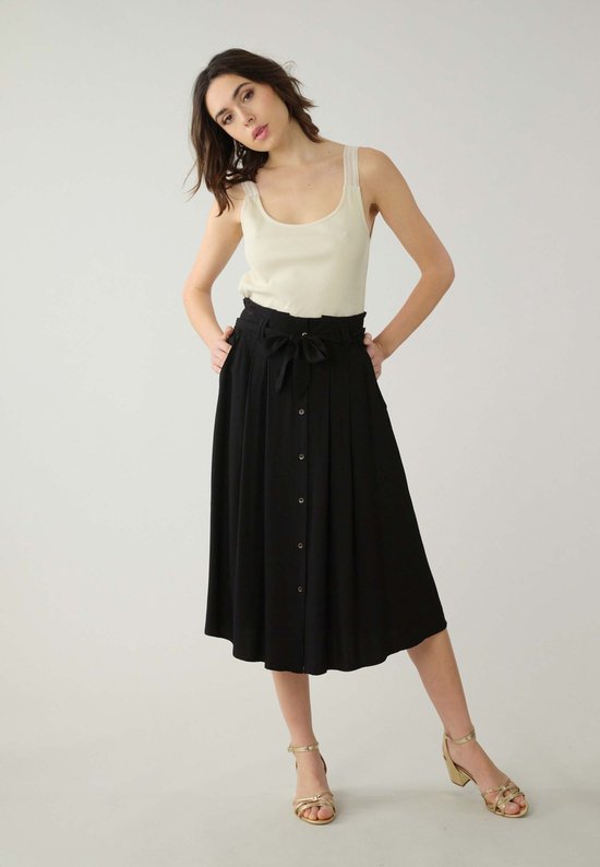 Essentials Dames Jersey Pull On Midi Lengte Rok, Navy Essentials Dames Jersey Pull On Midi Lengte Rok, Navy