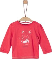 s.Oliver Meisjes T-shirt - rood - Maat 86