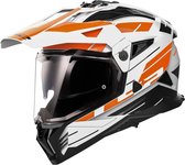 LS2 MX702 Pioneer II Namib White Orange-06 XL - Taille XL - Casque