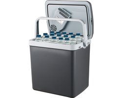 MOA Koelbox Elektrisch 12v 230 volt - 32L - Frigobox - Camping Koelkast - Auto en Camping - Koelen en Verwarmen - Grijs