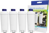 4 x Compatibele vervangingsfilters voor DeLonghi waterfilter cartridge DLSC002 SER3017 5513292811 voor koffiezetapparaat waterfilter