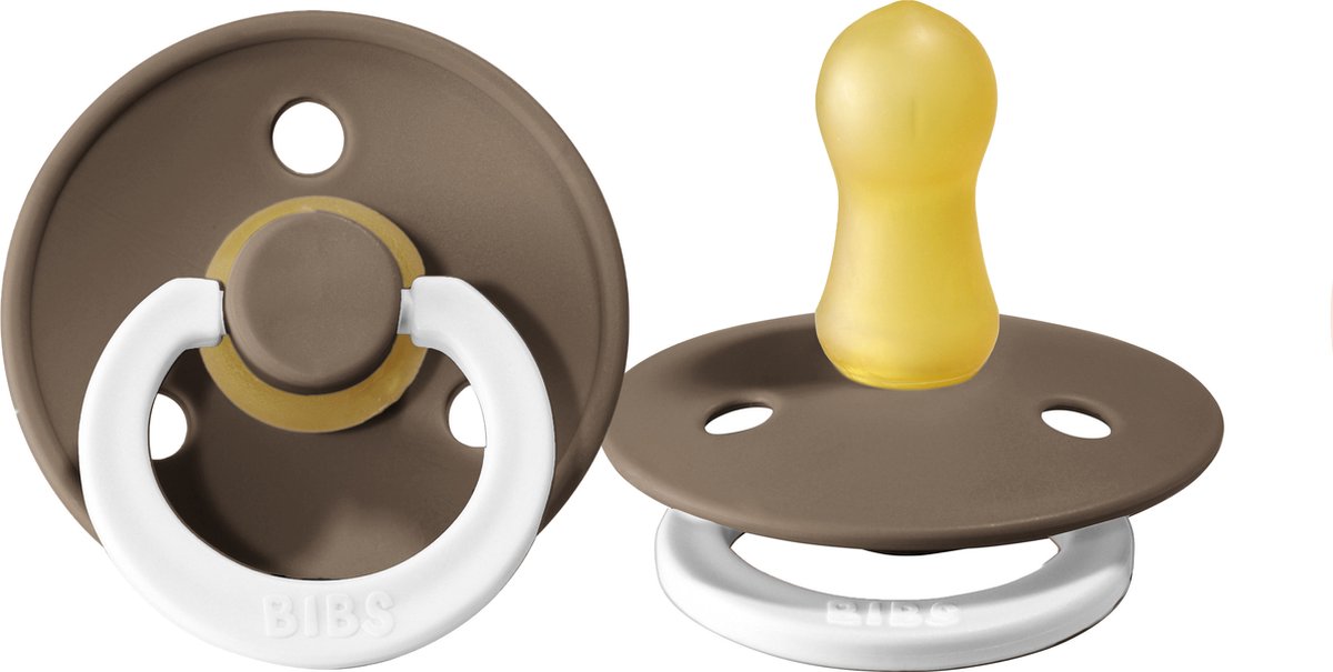 Goedkoopste Bibs Fopspeen Round 0-6mnd Glow Dark Oak