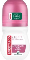 Borotalco Deo Rolller Soft - Talc & Pink Flower Scent 50 ml