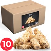 Grillx Aanmaakwokkels 10kg - Aanmaakkrullen ±840 stuks - Ecologische Aanmaakblokjes - Houtwol Aanmaak wokkels - BBQ & Openhaard