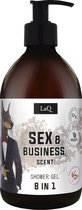 LaQ Shower Gel Mannen 8 in 1 - Geur van Sex & Business - Natuurlijk en Vegan - 500ML