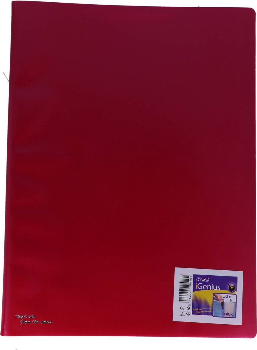 HFP Showmap - Rood - 40 tassen - A4