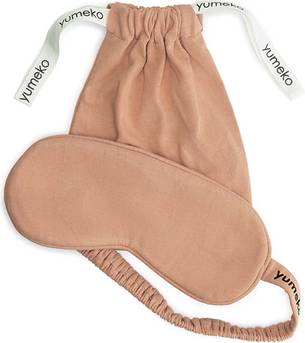 Yumeko slaapmasker jersey perfect peach