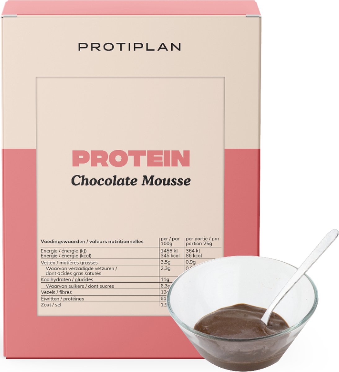 Goedkoopste Protiplan | Chocolade Mousse | 7 x 25 gram | Heerlijk koolhydraatarm toetje of tussendoortje | Geschikt voor ieder dieet