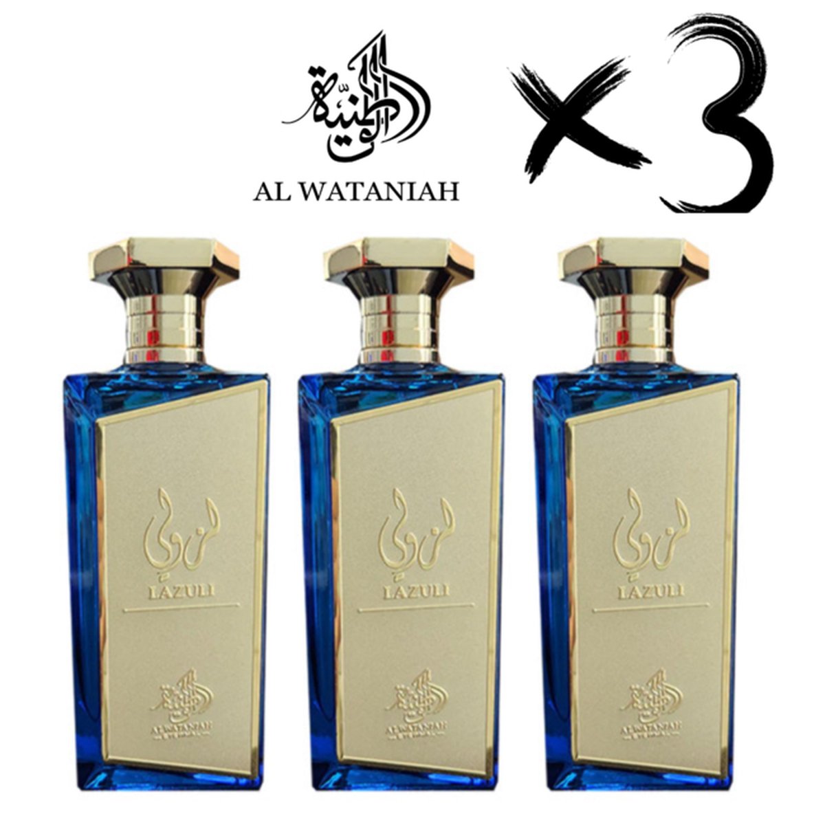 Goedkoopste AL WATANIAH ETERNAL PERFUME LAZULI, 3 x 100ml