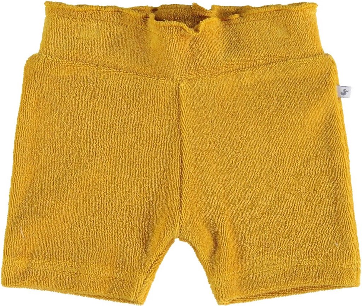 Ducky Beau badstof broekje/short maat 86 mineral yellow