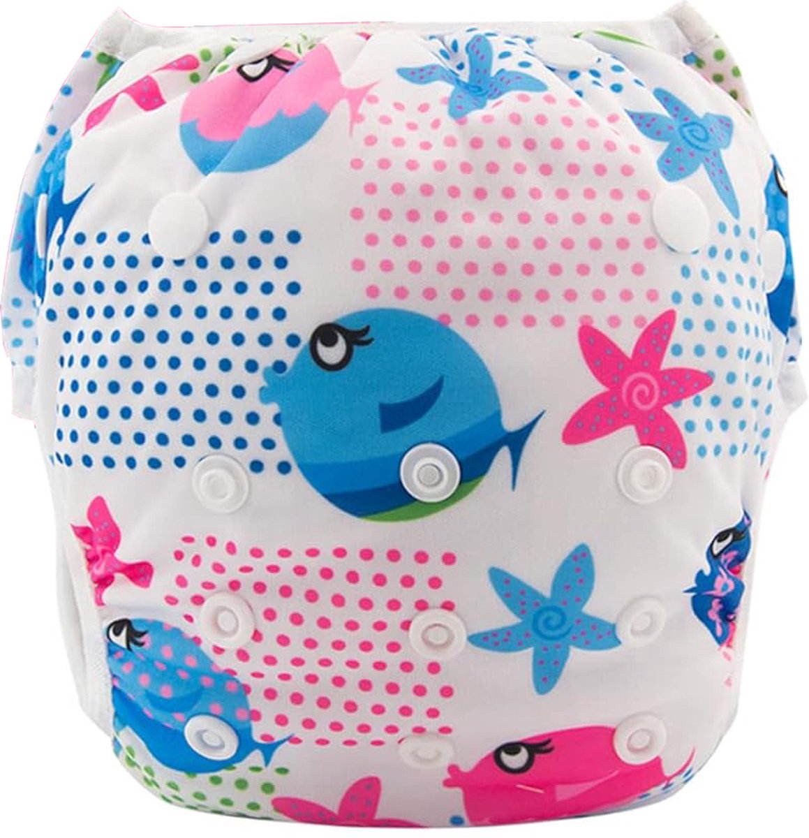Goedkoopste BZNDR® - Zwemluier Vissen - 0-3 jaar - 8 t/m 25 kg - Wasbaar - Zwemluier baby