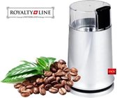 Royalty Line® CG150 Elektrische koffiemolen - One touch Bediening - Koffiemolen Electrisch - Kruidenmolen - Coffee Grinder- 150W - Wit