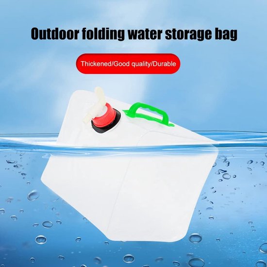 10L opvouwbare waterzak, draagbare watercontainer, waterkoker, grote capaciteit, geen lekkage, voor kamperen, koken, picknick van Merkloos — afbeelding 5