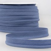 Paspelband rol van 10 meter - 10mm breedte jeans blauw - paspel voor naaien