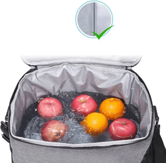 Livano Koelbox - Koeltas - Frigobox - Autokoelbox - Lichtgewicht - Coolbox - Wielen - Draagbaar - Rood 25 Liter van Livano — afbeelding 4