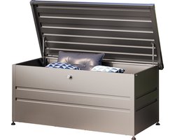 GFP PRIMEYARD® tuinbox 162x84x72 cm tuinkist kussenbox opberg kist metaal antraciet waterdicht