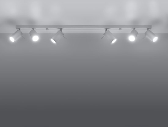 - LED Plafondspot wit RING - 6 x GU10 aansluiting