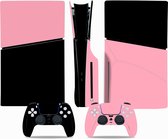 PS5 Disk Slim - Console Skin - Pink Obsidian - PS5 sticker - 1 console en 2 controller stickers