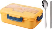 Lunchbox – Broodtrommel - Bewaarbakjes - Lunchboxen - Milieuvriendelijk - Gemaakt van Tarwestro - BPA vrij - Met Deksel - Vershouddoos
