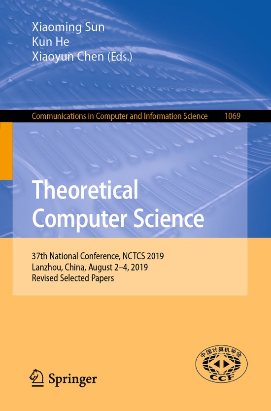Communications in Computer and Information Science1069- Theo ... - cover