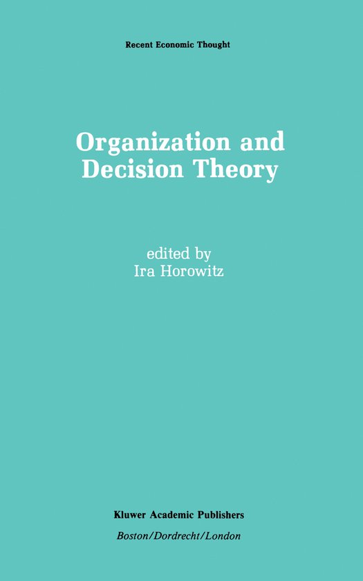 Organization and Decision Theory - cover