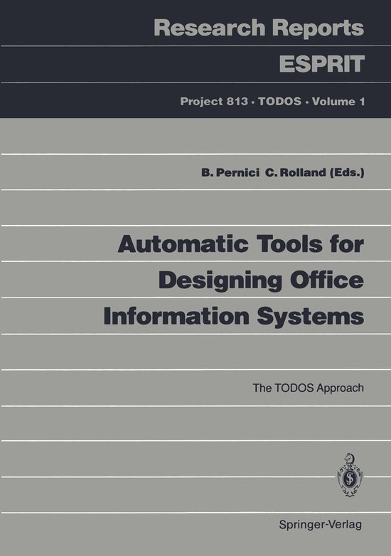 Automatic Tools for Designing Office Information Systems - cover