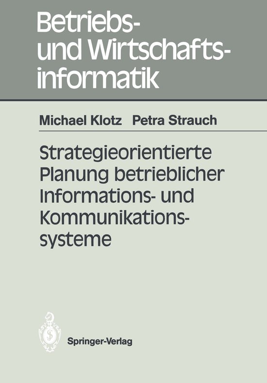 Strategieorientierte Planung Betrieblicher Informations- Und ... - cover