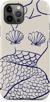 BURGA Telefoonhoesje voor iPhone 12 PRO MAX - Schokbestendige Hardcase Hoesje - Marine Muse