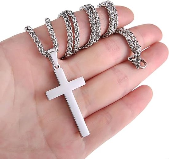 Zilveren kruis hanger voor heren - Christelijke Sieraden ™ | Nr. 1 winkel in Nederland Zilveren kruis hanger voor heren - Christelijke Sieraden ™ | Nr. 1 winkel in Nederland