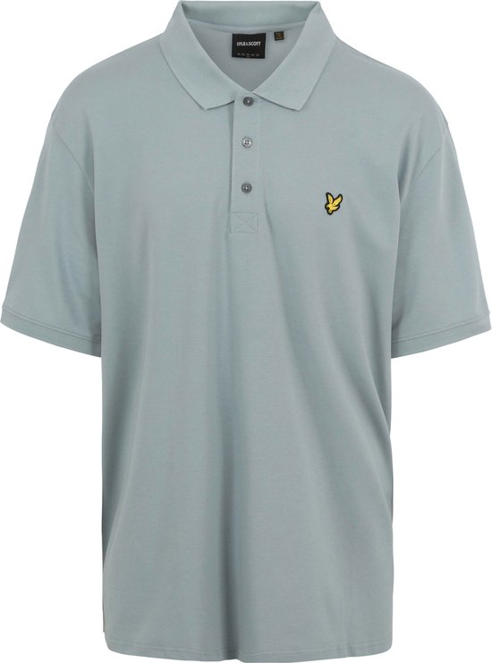 Lyle and Scott - Plussize Polo Slate Blauw - Grote maat - Heren Poloshirt Maat 3XL