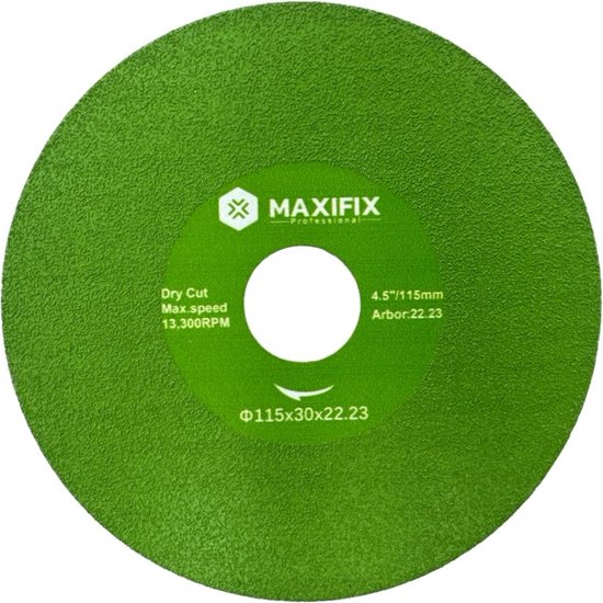Maxifix Turbo Slijpschijf - Diamantschijf - Tegelschijf - Droog 115mm