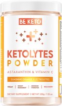 Be Keto | Keto Electrolytes Powder | Sunshine Orange 200g | 1 x 200 gram