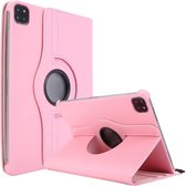 Draaibare Bookcase - Geschikt voor iPad Air 2022 Hoes - 4e, 5e Generatie -10.9 inch (2020-2022) - Zacht Roze