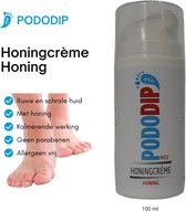 Pododip - Voetencrème Honing - 100 ml - Ruwe en Schrale huid --met Honing