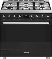 Bol.com SMEG C9GMMBNLK2 - Gasfornuis - Mat zwart - 90 cm aanbieding