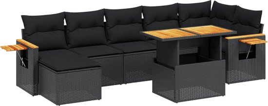 vidaXL-8-delige-Loungeset-met-kussens-poly-rattan-zwart