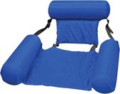 Jumada's - Drijvende stoel - Waterstoel - Waterhangmat - Hangmat voor in het zwembad - Universeel - Opblaasbaar - Stoel voor in het water - Blauw