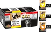 Sheba Kattenvoer Délices Du Jour - Natvoer - Gevogelte in Saus Maaltijdzakjes 50 x 50g Mega Pack
