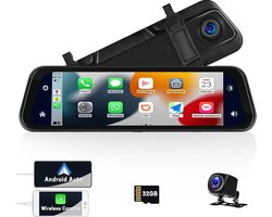 Dashcam met Touchscreen en Achtercamera - Nachtzicht - Parkeermonitor - Full HD 1080P - 170° Lens - 4-inch Scherm - Bewegingsdetectie